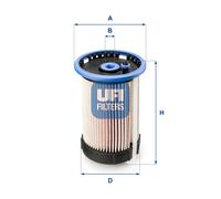 UFI Filtro de Combustible Apto para VW Passat Toda la Pista Audi Q3