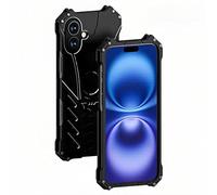 UFinetech Estilo Murciélago Funda para iPhone 16, Antigolpes Grado Militar Anti-arañazos Parachoque Armadura con Soporte de Bate, Anti-caída Metal 2024 Protección Carcasa para iPhone 16 (6,1 Pulgada)
