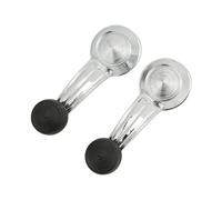 UFITIDU Elevalunas Para Cadillac Para Cimarron Para Eldorado 2 Piezas Piezas Interiores Coche Manijas Manivela Puerta Interior Manija Manivela Ventana Cromada Metal