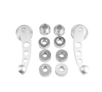 UFITIDU Elevalunas Para Universal 2 Piezas De Aleación De Aluminio Universal Manija De Ventana De Coche Winder Riser Reemplazo Winder Manivela Riser Kit(Plata)