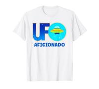 UFO Aficionado Retro Platillo Volador Diseño Camiseta