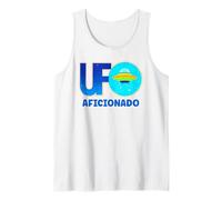UFO Aficionado Retro Platillo Volador Diseño Camiseta sin Mangas