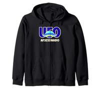 UFO Aficionado Retro Platillo Volador Diseño Sudadera con Capucha