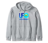 UFO Aficionado Retro Platillo Volador Diseño Sudadera con Capucha
