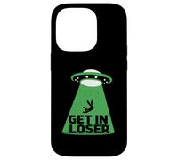 UFO Alien abduction get in loser Carcasa para iPhone 14 Pro