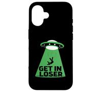 UFO Alien abduction get in loser Carcasa para iPhone 16