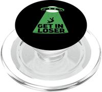 UFO Alien abduction get in loser PopSockets PopGrip para MagSafe