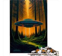 UFO Art Family Fun Puzzle Fun Jigsaw Puzzles para Adultos, 1000 Piezas cartón Reciclado para Adultos, Rompecabezas para aliviar estrés, Vacaciones, Matar Tiempo, 1000 Piezas (26 x 38 cm)