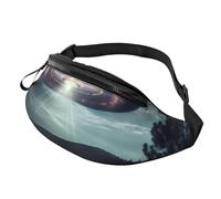 UFO at Night Print - Riñonera unisex ajustable, ligera, accesorio de viaje, equipo al aire libre