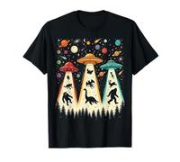 UFO Beams Bigfoot y Criaturas legendarias Camiseta