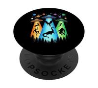 UFO Beams Bigfoot y Criaturas legendarias PopSockets PopGrip Adhesivo