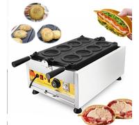 UFO Burger Machine MáQuina Para Hacer Hamburguesas Antiadherente Comercial, MáQuina Hacer Hamburguesas Con Helado, Calentamiento Por Ambos Lados, Temporizador De 5 Minutos, Para Helados Y Paninis