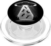 UFO Captures Kitty Cats The Only Intelligent Life On Earth PopSockets PopGrip para MagSafe