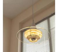 UFO Chandelier Bright Round Glass Hanging Ceiling Lights,Pendant Ceiling Light
