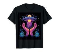 UFO Floral Bloom Alien Core Space Flower Secret Touch Camiseta