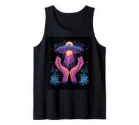 UFO Floral Bloom Alien Core Space Flower Secret Touch Camiseta sin Mangas