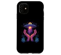 UFO Floral Bloom Alien Core Space Flower Secret Touch Carcasa para iPhone 11