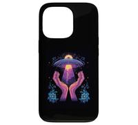 UFO Floral Bloom Alien Core Space Flower Secret Touch Carcasa para iPhone 13 Pro