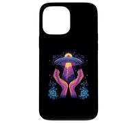 UFO Floral Bloom Alien Core Space Flower Secret Touch Carcasa para iPhone 13 Pro MAX