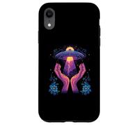 UFO Floral Bloom Alien Core Space Flower Secret Touch Carcasa para iPhone XR