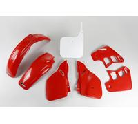 Ufo Kit Plásticos Carenados Honda CR 250 1988-1989 Rojo Blanco OEM 87 Motocross