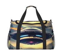 Ufo Landing - Bolsa de viaje de mano, diseño moderno, gran capacidad de almacenamiento, adecuada para viajes de negocios y viajes cortos, color negro, talla única