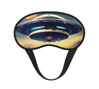 UFO Landing - Máscara opaca para dormir, poliéster suave, antiluz, elegante, adecuada para hombres y mujeres, para el trabajo diario y viajes al aire libre.