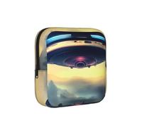 UFO Landing Period - Bolsa de almacenamiento a prueba de período de aterrizaje, funda de viaje de higiene femenina para toallas sanitarias, bolsa mensural discreta para bolso de oficina