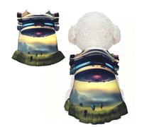 UFO Landing XL - Ropa para mascotas para perros pequeños, bonito traje de verano para cachorros, ropa suave y transpirable para mascotas para gatos