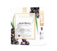 FOREO UFO Acai Berry, mascarilla facial activa para piel seca y envejecida, pack de 6, antioxidante, con bayas de açai y manteca de karité, cruelty free, compatible con todos los dispositivos UFO