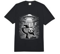 UFO Nave Espacial Perezoso Selfie Cascada Encuentro Comfort Colors Adult Heavyweight T-Shirt