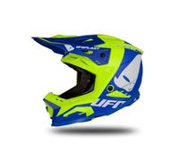 UFO PLAST Casco Echus Azul/Amarillo flúor Mate XS