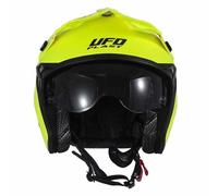 UFO PLAST Casco Sharatan Jet Amarillo flúor XS