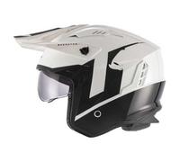 UFO PLAST Casco Sharatan Jet Blanco/Negro, Talla XS
