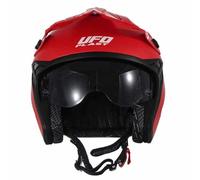 UFO PLAST Casco Sharatan Jet Rojo XS