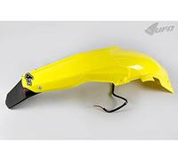 UFO PLAST Guardabarros trasero/trasero Fender amarillo/amarillo 102 enduro LED compatible con Suzuki RMZ 450 de 2005 a 2007