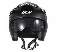 UFO PLAST SHERATAN Jet Casco Negro S