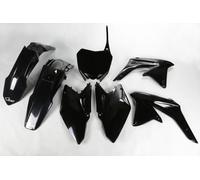 UFO PLASTIC SET SUZUKI RMZ 450 '08-17, NEGRO - REEMPLAZA SUKIT410001