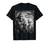 UFO & Rock On Area 51, Bigfoot y Alien Vintage Sasquatch Camiseta