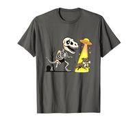 UFO T-Rex Halloween Persiguiendo Staffordshire Bull Terrier Camiseta