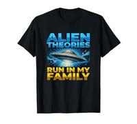 UFO UAP Alien Theory Run In My Family Truth Conspiracy Hechos Camiseta