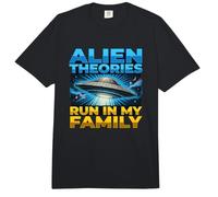 UFO UAP Alien Theory Run In My Family Truth Conspiracy Hechos Comfort Colors Adult Heavyweight T-Shirt