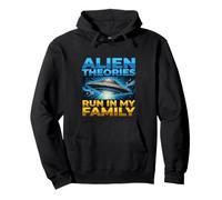 UFO UAP Alien Theory Run In My Family Truth Conspiracy Hechos Sudadera con Capucha