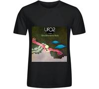 UFO UFO 2 Flying One Hour Space Rock Tour Rock Unisex 100% Cotton Short-Sleeve T-Shirts Black L