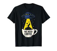 UFO Vintage Coffee Alien Lovers Camiseta