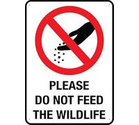 UFRUDR Letrero de metal con texto en inglés «Please Do Not Feed The Wildlife», decoración de pared vintage para el hogar, granja, bar, cafetería, club, decoración de 8 x 12 pulgadas