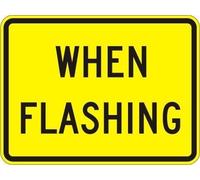 UFRUDR Placa decorativa de metal con texto en inglés "When Flashing Traffic" para decoración de pared, estilo vintage, para casa, granja, bar, cafetería, club, 30,48 x 40,64 cm
