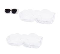 UFURMATE 2 soportes adhesivos para gafas de pared, organizador de lentes de sol, soporte de exhibición sin taladrar para entrada, dormitorio, baño (transparente)