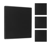 UFURMATE 4 piezas de cubiertas vacías para placa de pared, placa de pared sin tornillos de plástico, cubiertas vacías de dispositivo de salida eléctrica para tomas o interruptores no utilizados (negro