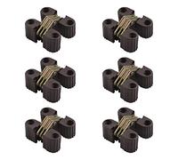 UFURMATE Bisagras ocultas, 6 bisagras de plástico plegables invisibles, bisagras cruzadas de 180 grados, bisagra cruzada invisible oculta para puerta, accesorios para muebles